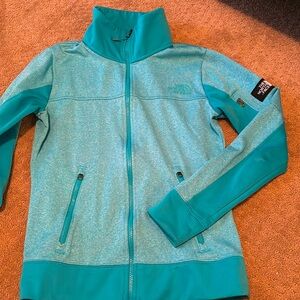 EUC teal North Force zip-up